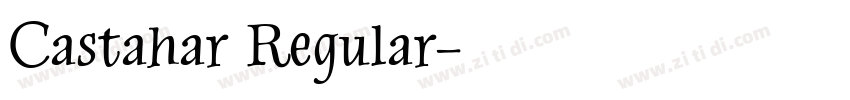 Castahar Regular字体转换